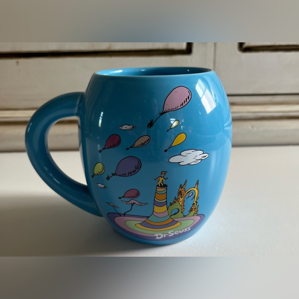 Dr SEUSS Mug ~ OH THE PLACES YOU'LL GO! ~ Blue Ceramic mug-rare graduation gift